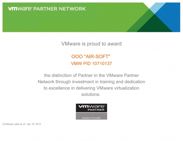 VMware Partner Network VMware Partner Network